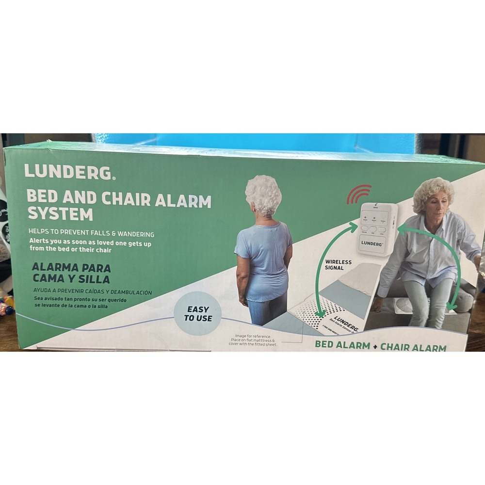 Lunderg EARLY ALERT BED ALARM SYSTEM w/ CHAIR ALARM PAD